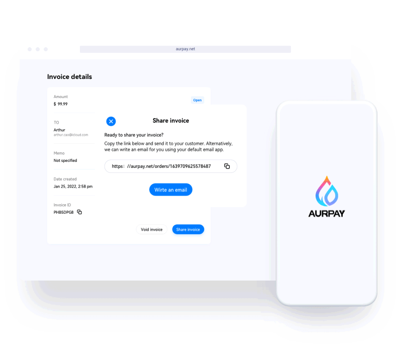 Crypto Invoice Billing workflow