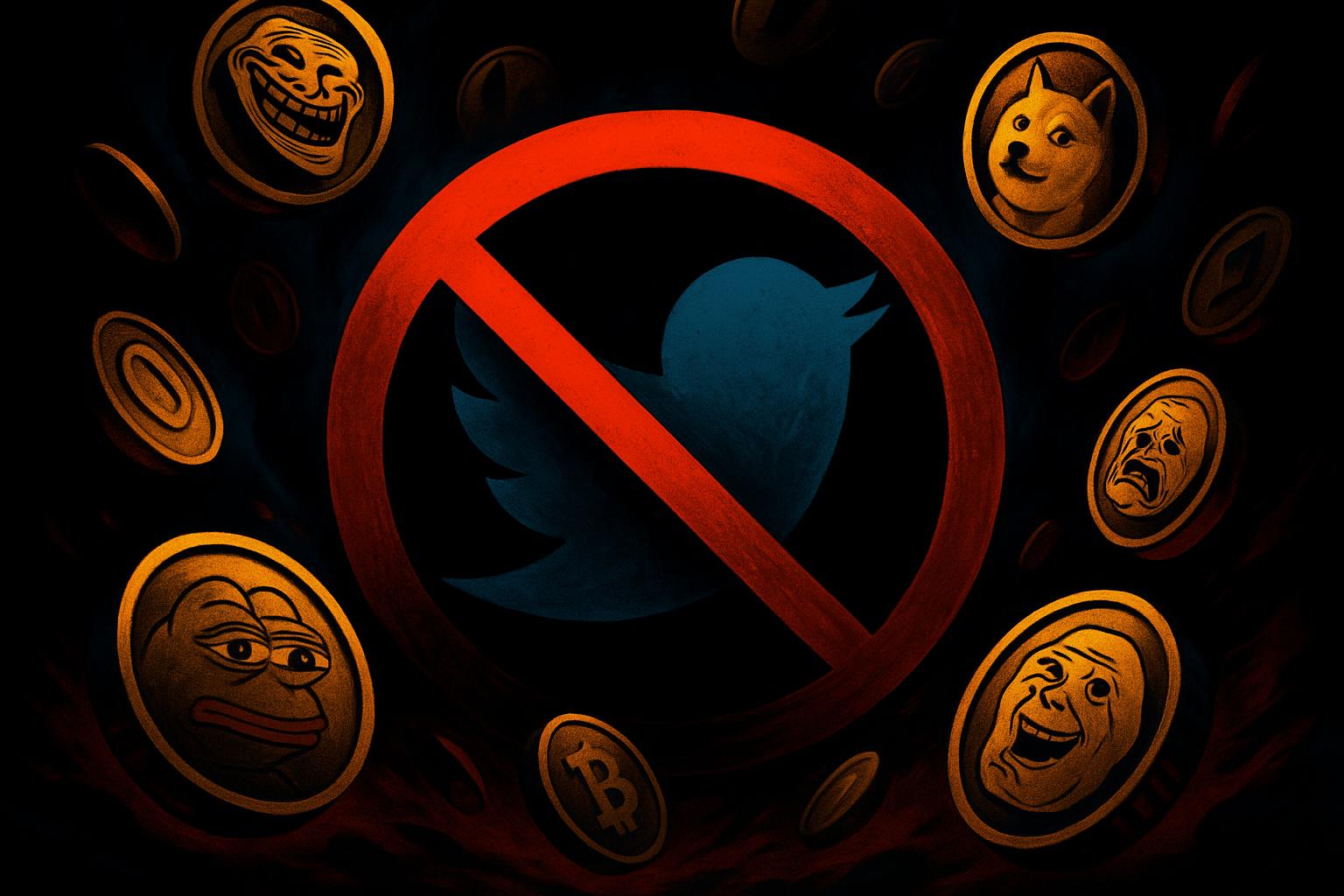 X platform meme coin account suspensions affecting crypto community members and project founders
