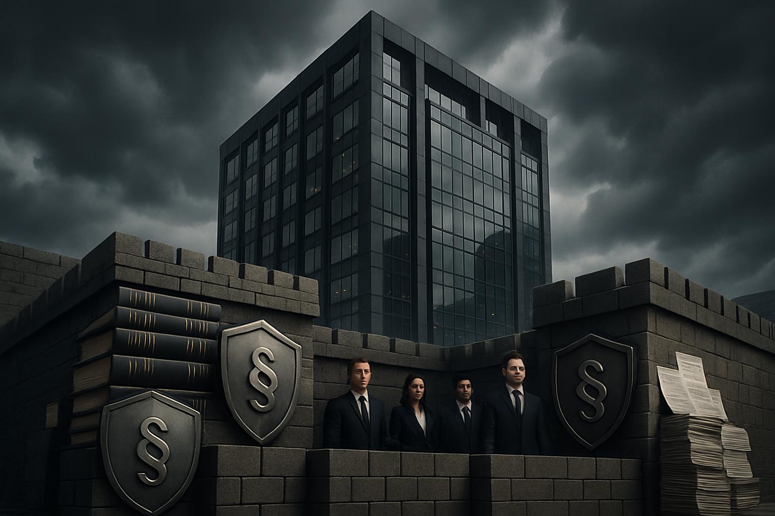 Law firm defense strategy building showing legal professional liability protection