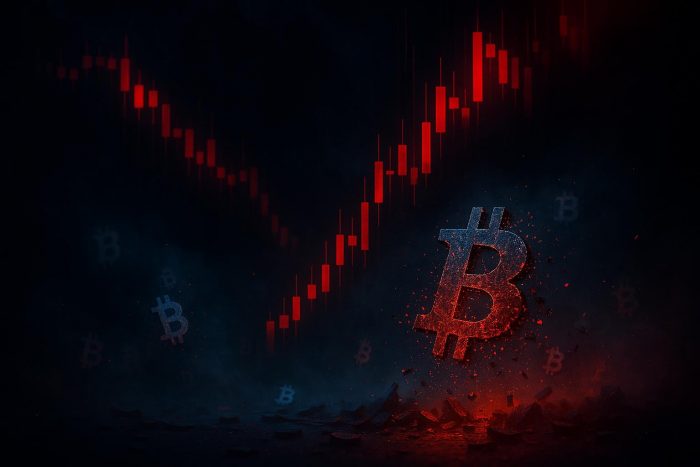 cryptocurrency market crash October 2025 Bitcoin liquidation cascade visualization