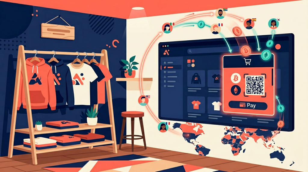 How Content Creators Sell Merch with Crypto Payments (Shopify + WooCommerce)