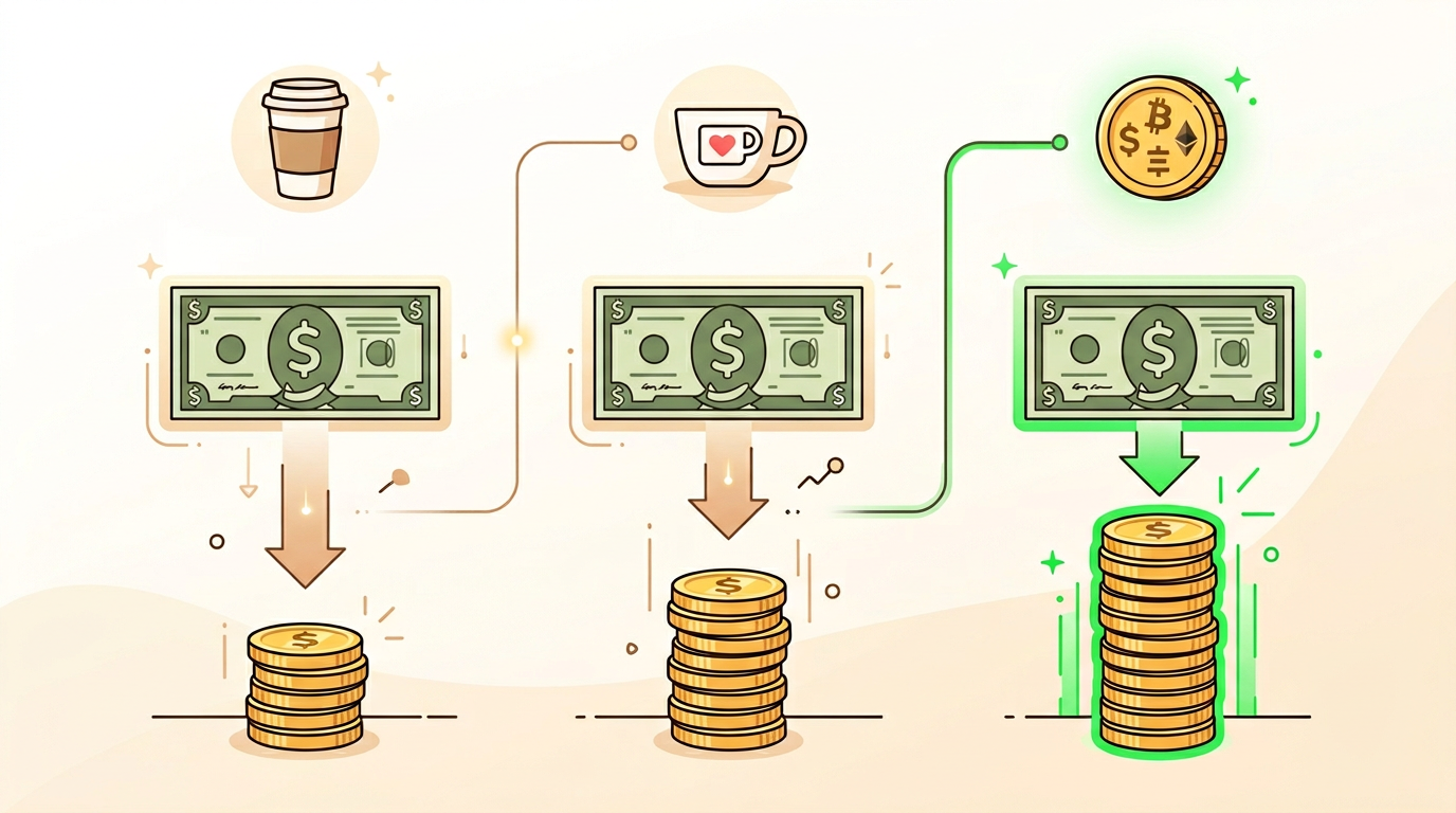 Fee comparison between Buy Me a Coffee, Ko-fi, and crypto tip jar via Aurpay showing how much creators keep from tips